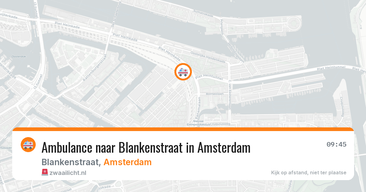 Ambulance naar Blankenstraat in Amsterdam — 22 jun 2026