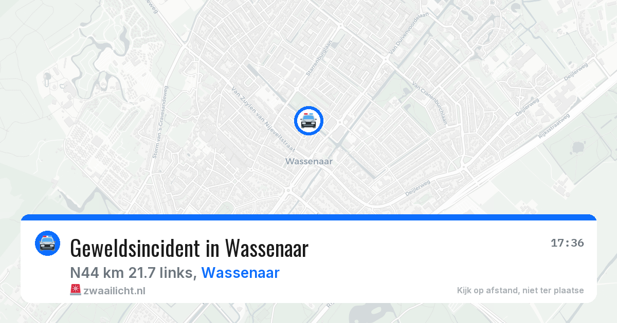 Geweldsincident in Wassenaar — 8 jul 2026