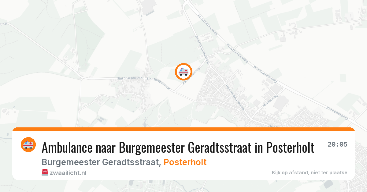 Ambulance naar Burgemeester Geradtsstraat in Posterholt — 29 jan 2026