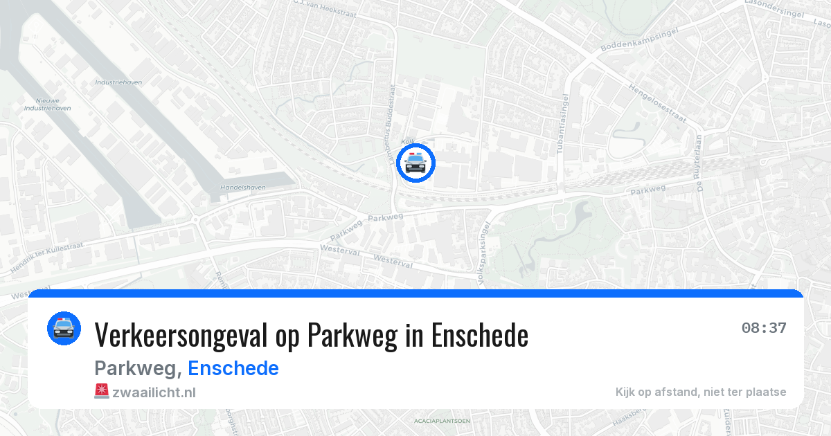 Verkeersongeval op Parkweg in Enschede — 25 jun 2026