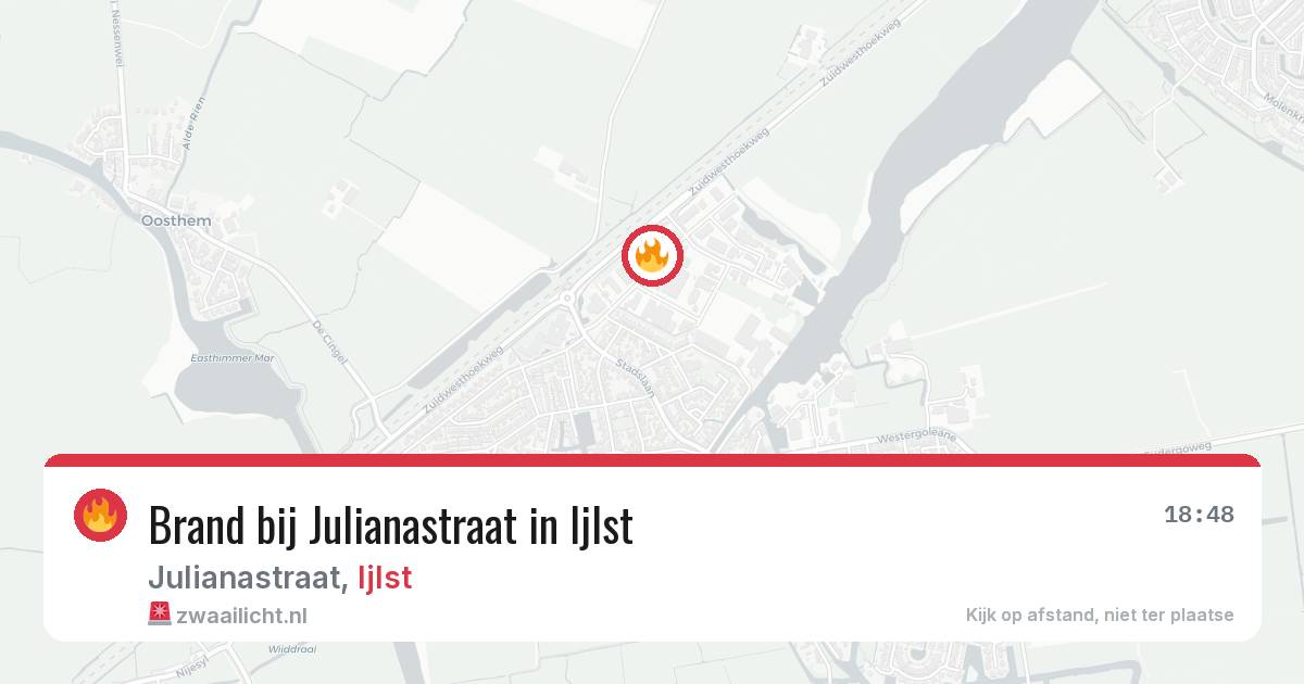 Brand bij Julianastraat in Ijlst — 30 jan 2026