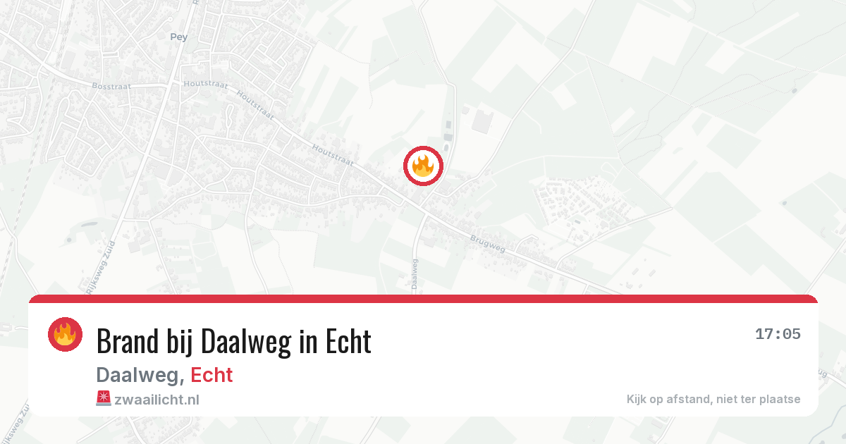 Brand bij Daalweg in Echt — 15 jun 2026