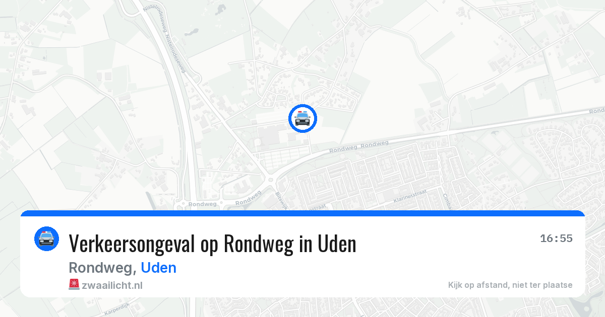 Verkeersongeval op Rondweg in Uden — 1 apr 2026