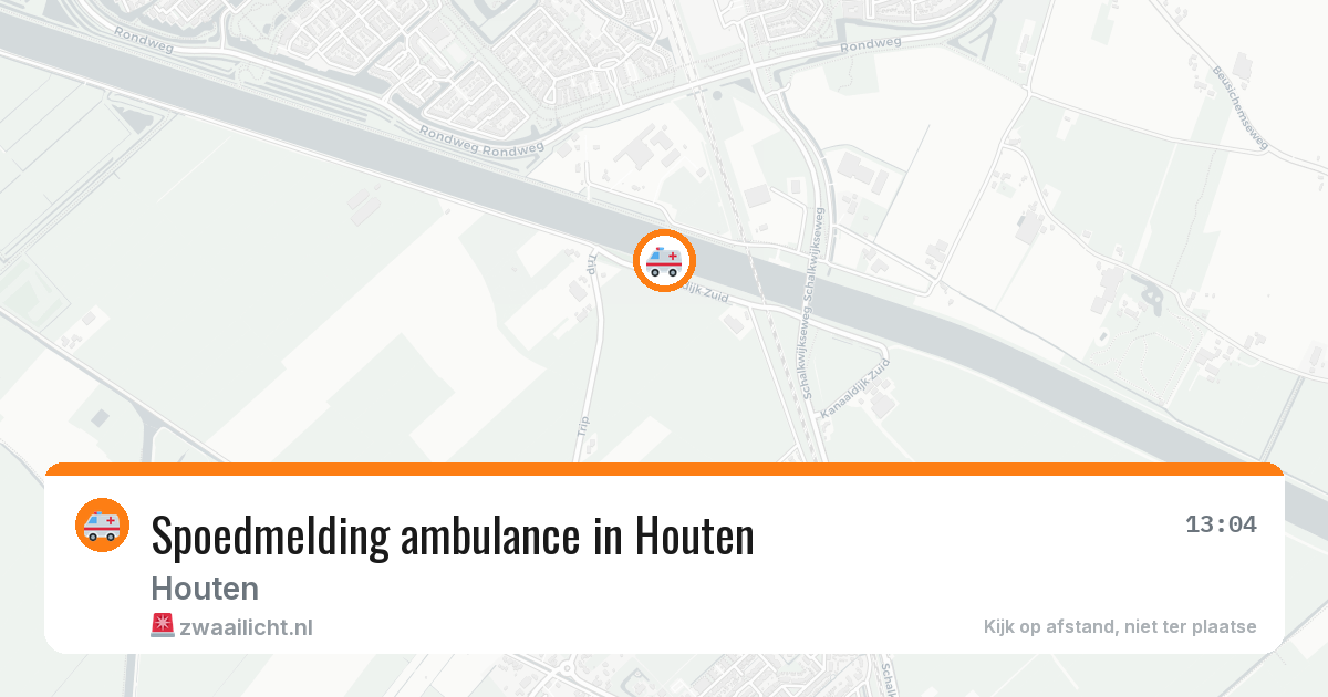 Spoedmelding ambulance in Houten — 11 aug 2026