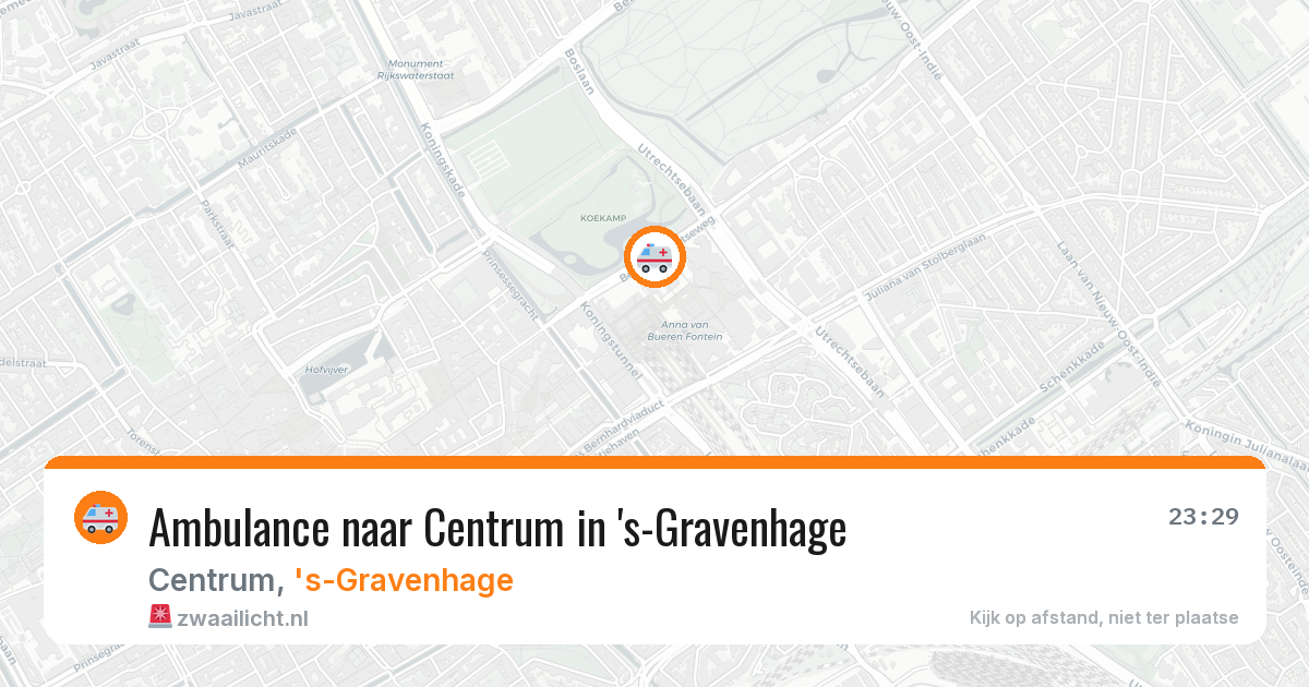 Ambulance naar Centrum in 's-Gravenhage — 20 jun 2026
