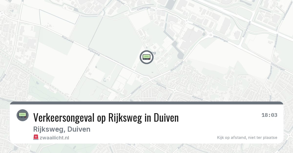 Verkeersongeval op Rijksweg in Duiven — 20 mei 2026