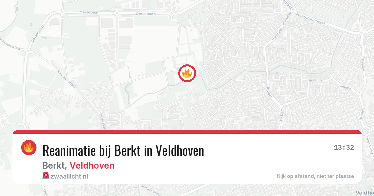 Reanimatie bij Berkt in Veldhoven — 14 jun 2026