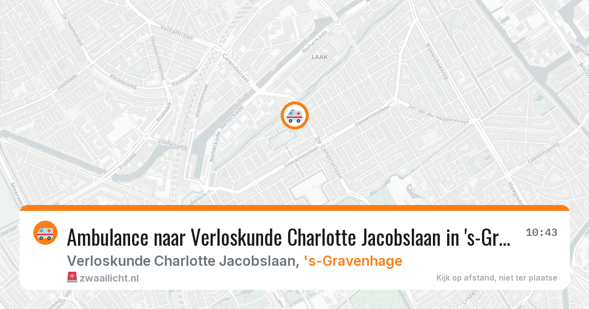Ambulance naar Verloskunde Charlotte Jacobslaan in 's-Gravenhage — 3 feb 2026