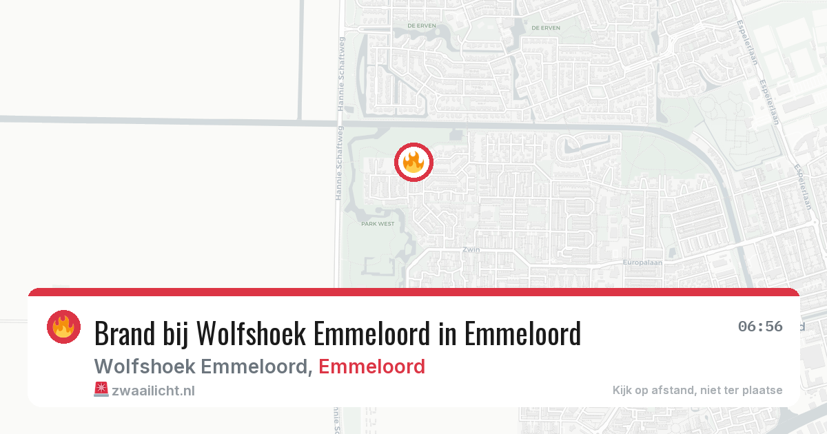 Brand bij Wolfshoek Emmeloord in Emmeloord — 17 jun 2026