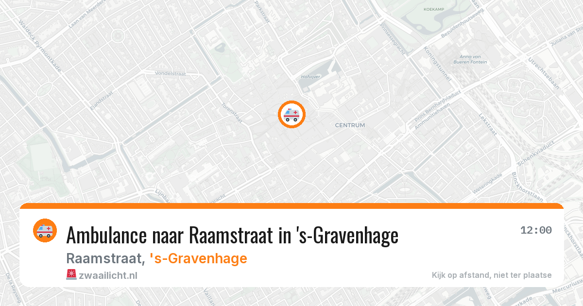 Ambulance naar Raamstraat in 's-Gravenhage — 5 mei 2026