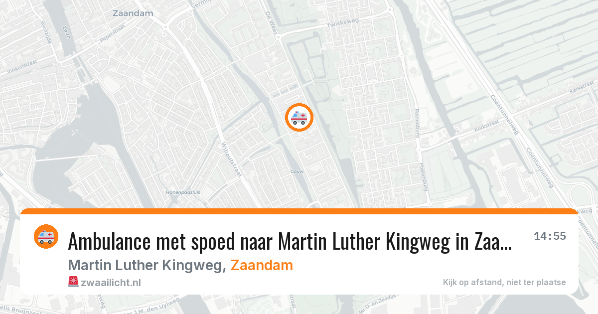 Ambulance met spoed naar Martin Luther Kingweg in Zaandam — 21 jan 2026