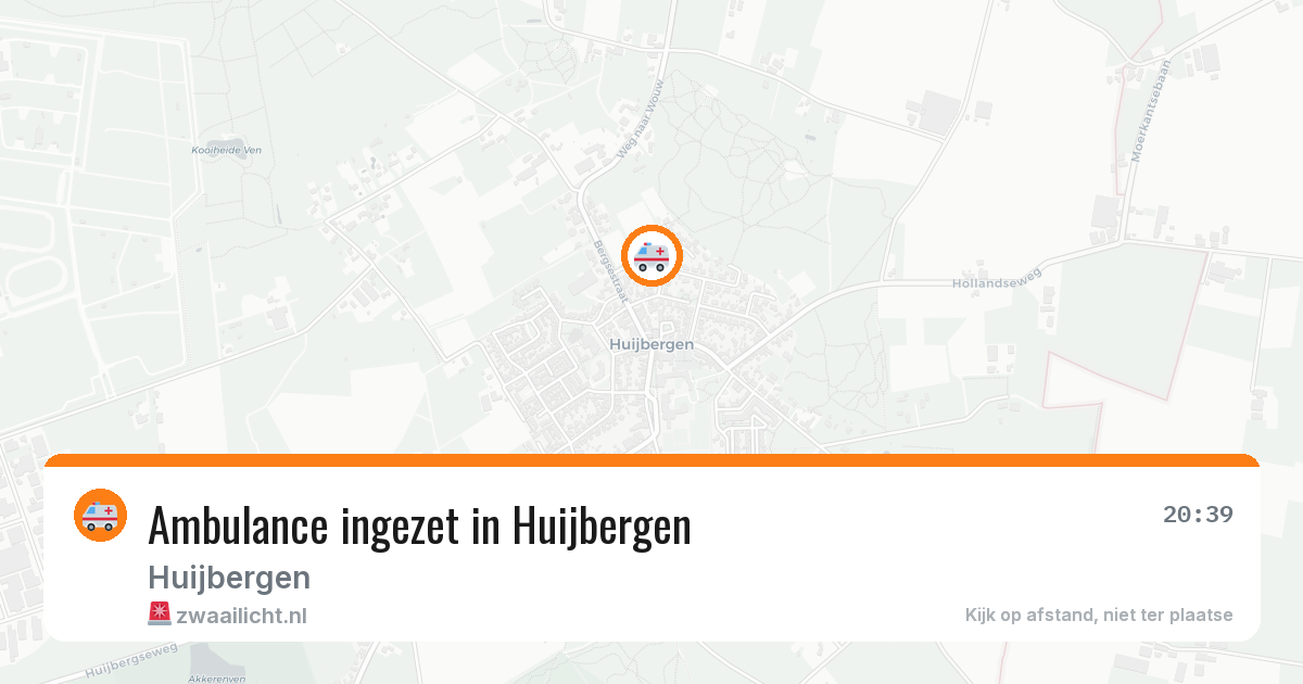 Ambulance ingezet in Huijbergen — 5 jun 2026