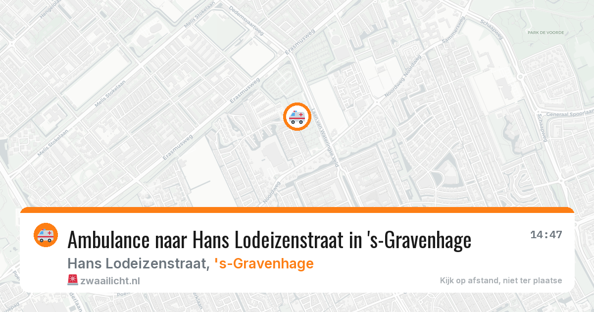Ambulance naar Hans Lodeizenstraat in 's-Gravenhage — 30 jun 2026