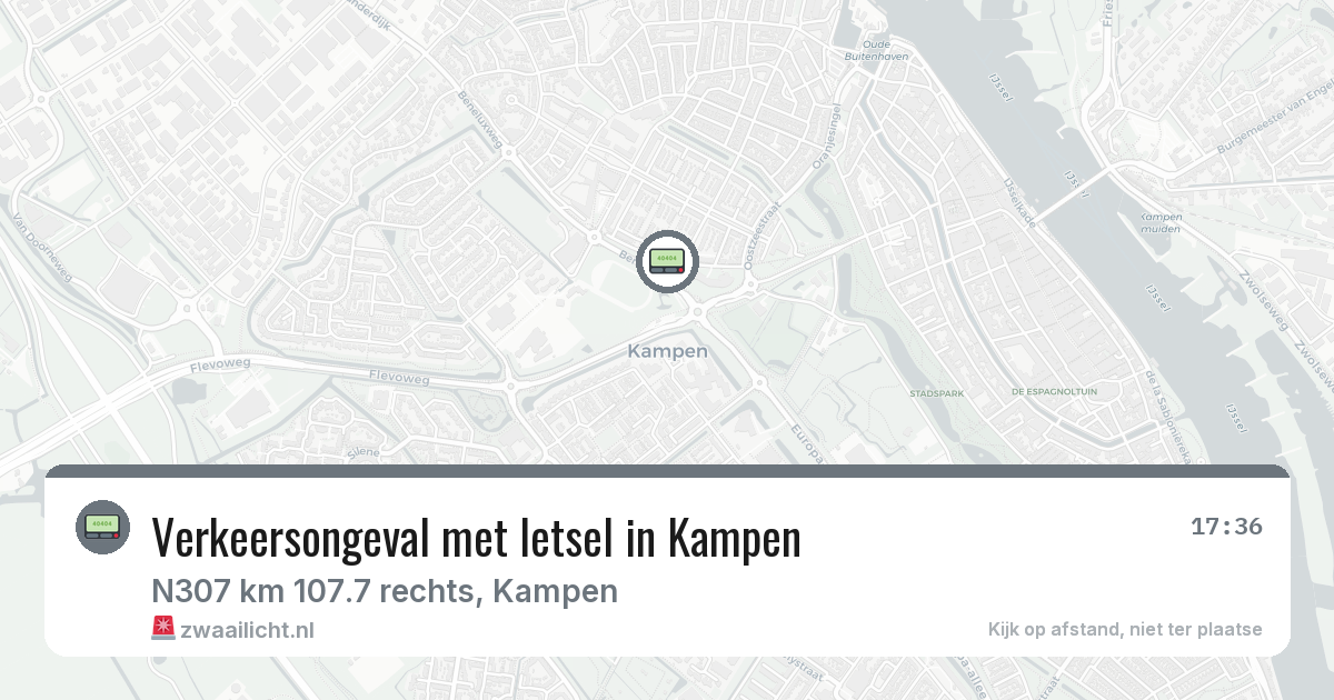 Verkeersongeval met letsel in Kampen — 19 jul 2026