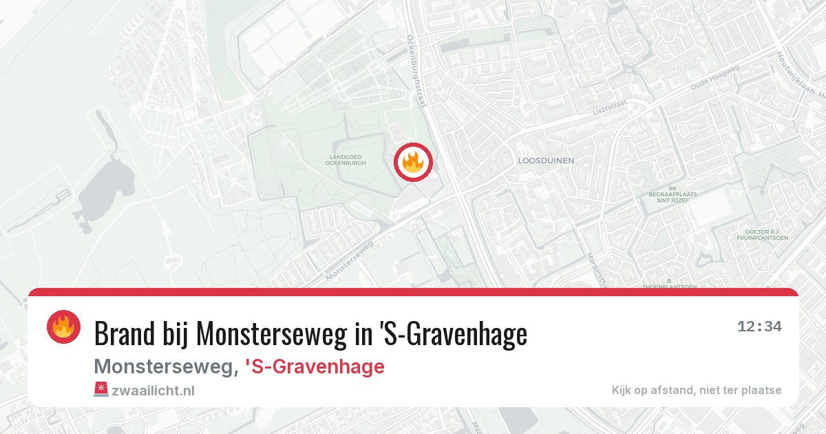 Brand bij Monsterseweg in 'S-Gravenhage — 23 jun 2026
