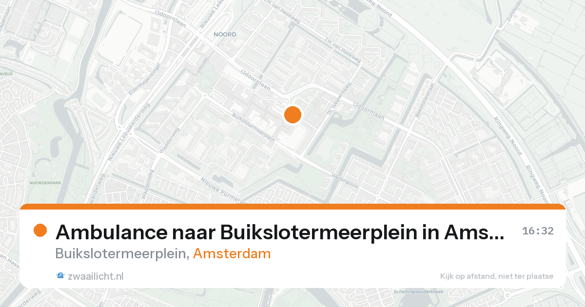 Ambulance naar Buikslotermeerplein in Amsterdam — 31 mei 2026
