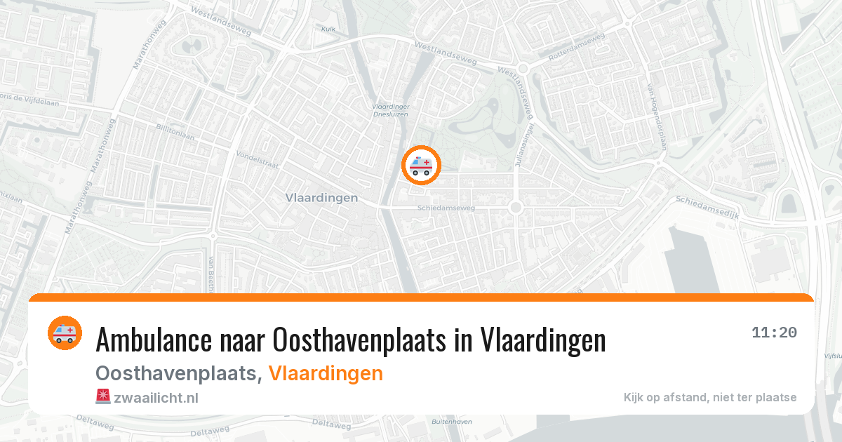 Ambulance naar Oosthavenplaats in Vlaardingen — 23 jun 2026