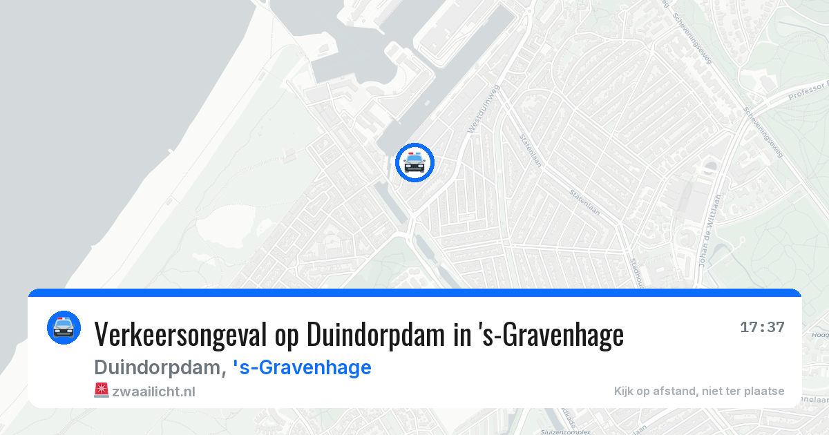 Verkeersongeval op Duindorpdam in 's-Gravenhage — 8 apr 2026