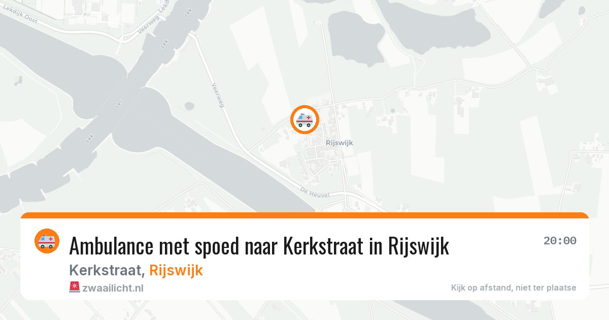 Ambulance met spoed naar Kerkstraat in Rijswijk — 27 apr 2026