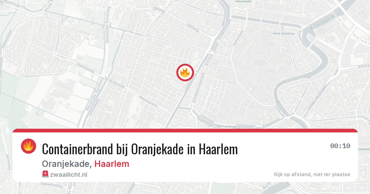 Containerbrand bij Oranjekade in Haarlem — 29 mei 2026