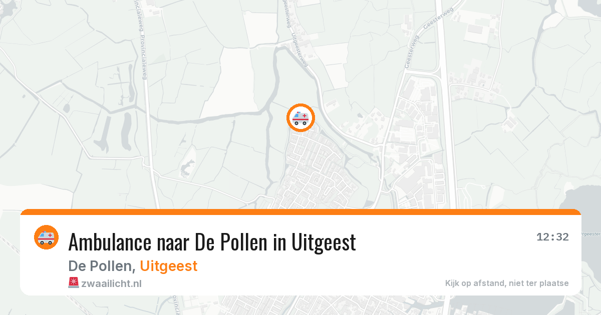 Ambulance naar De Pollen in Uitgeest — 12 mei 2026
