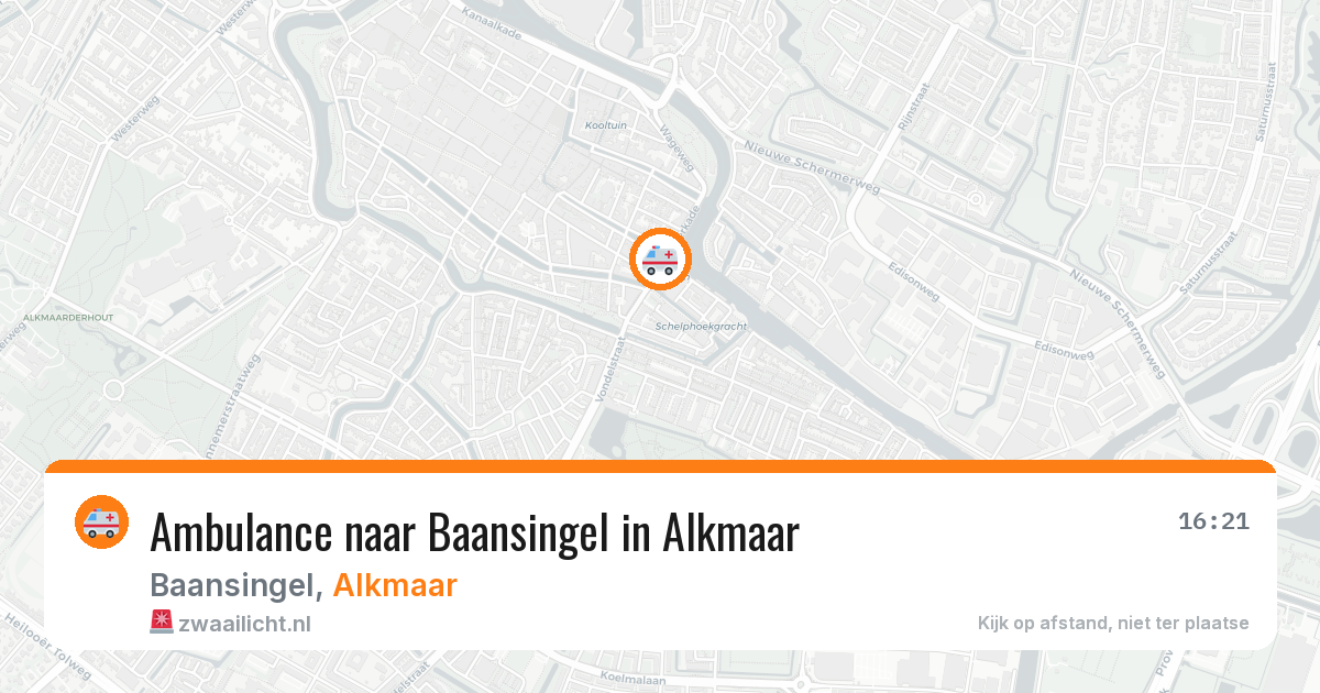 Ambulance naar Baansingel in Alkmaar — 17 jun 2026