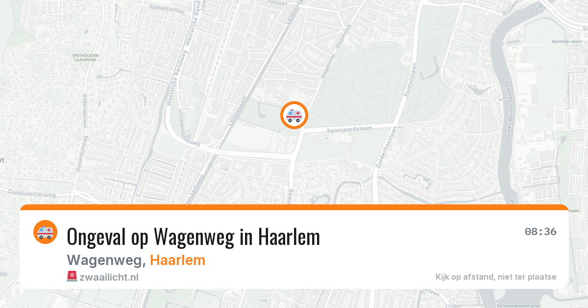 Ongeval op Wagenweg in Haarlem — 26 mrt 2026