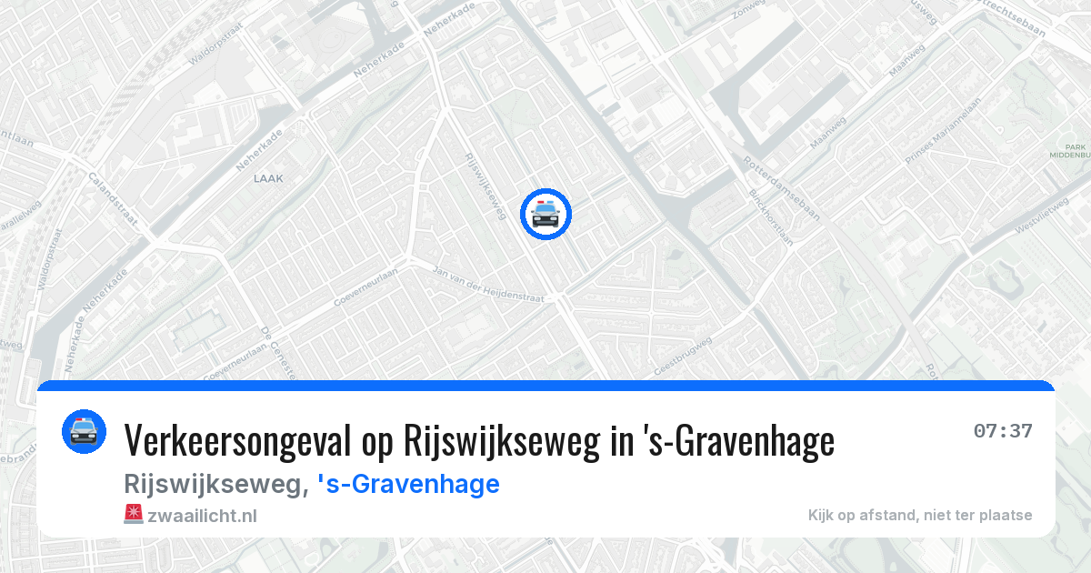 Verkeersongeval op Rijswijkseweg in 's-Gravenhage — 3 mei 2026