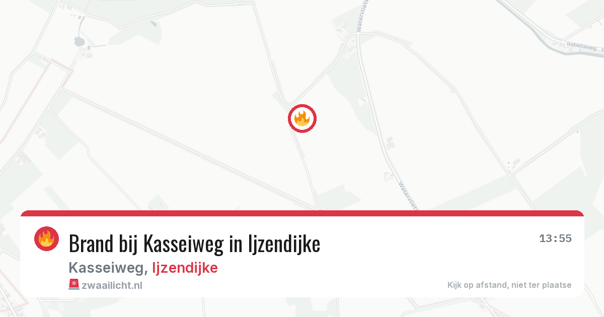 Brand bij Kasseiweg in Ijzendijke — 26 jun 2026