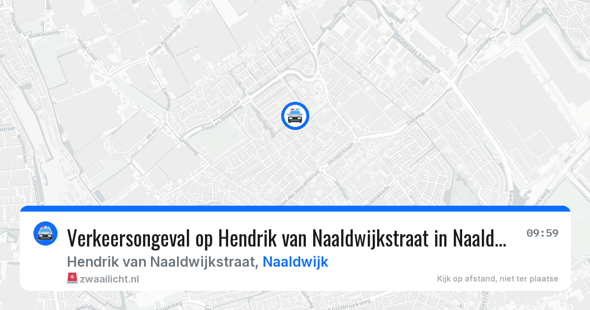 Verkeersongeval op Hendrik van Naaldwijkstraat in Naaldwijk — 20 jan 2026