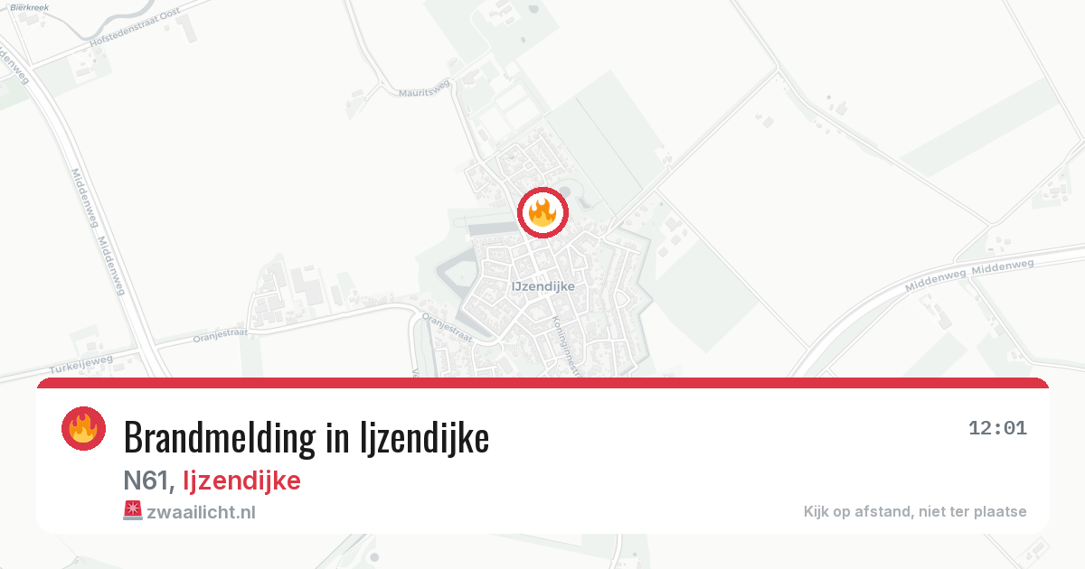 Brandmelding in Ijzendijke — 7 aug 2026