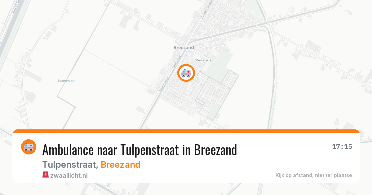 Ambulance naar Tulpenstraat in Breezand — 8 feb 2026