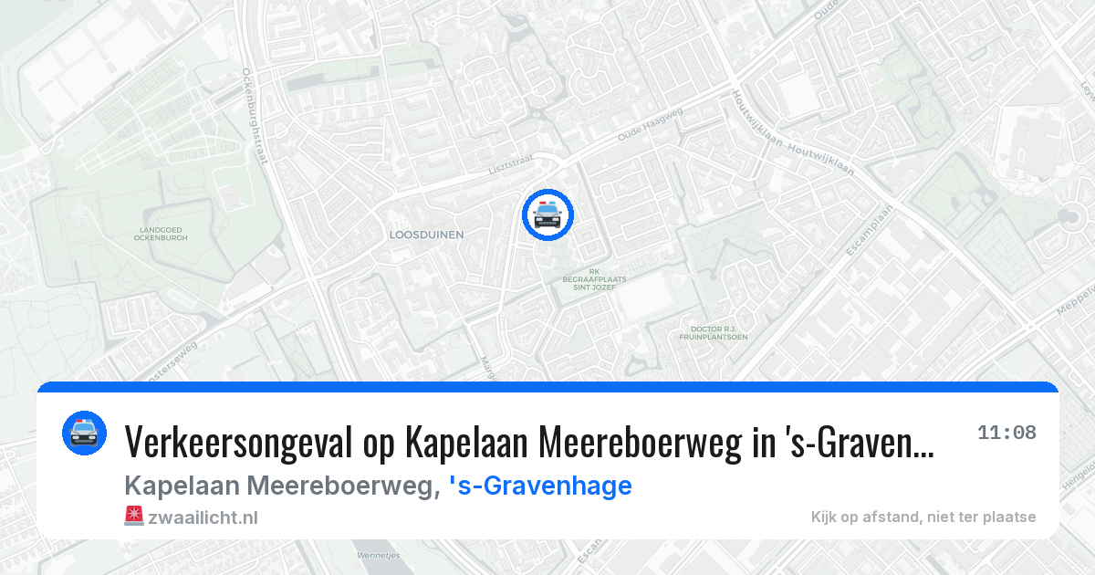 Verkeersongeval op Kapelaan Meereboerweg in 's-Gravenhage — 17 jun 2026