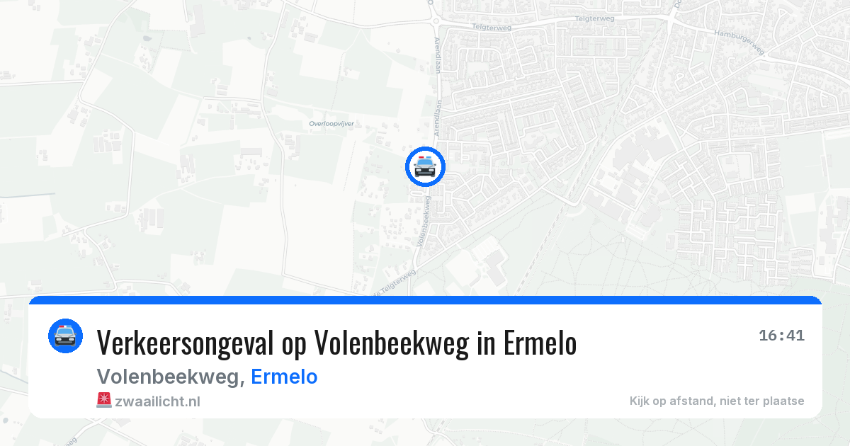 Verkeersongeval op Volenbeekweg in Ermelo — 19 mei 2026