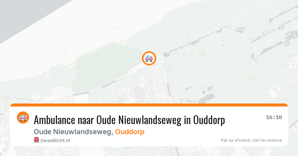 Ambulance naar Oude Nieuwlandseweg in Ouddorp — 9 jul 2026