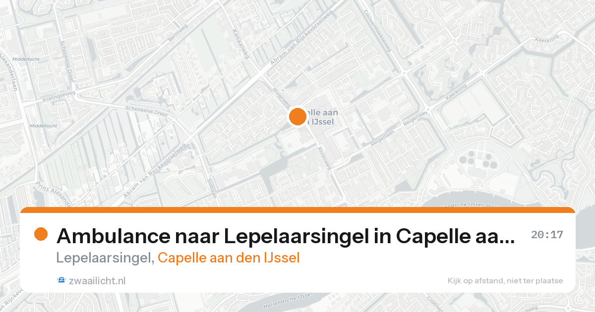 Ambulance naar Lepelaarsingel in Capelle aan den IJssel — 23 aug 2026
