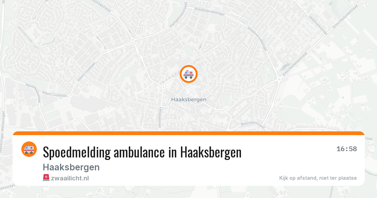 Spoedmelding ambulance in Haaksbergen — 8 apr 2026