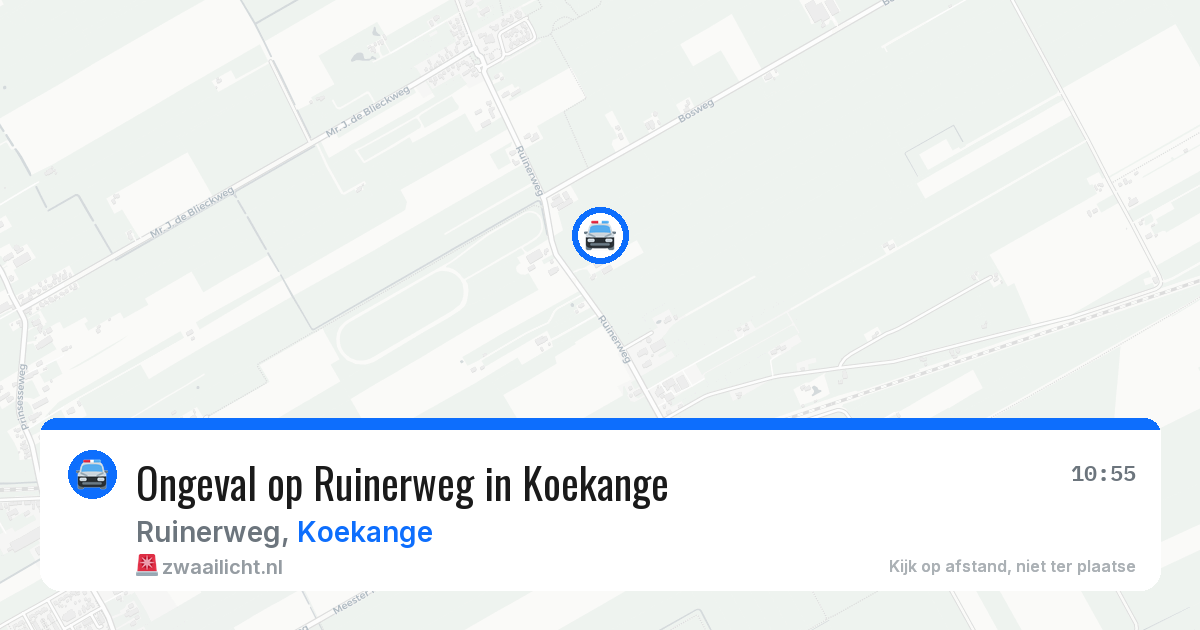 Ongeval op Ruinerweg in Koekange — 22 apr 2026