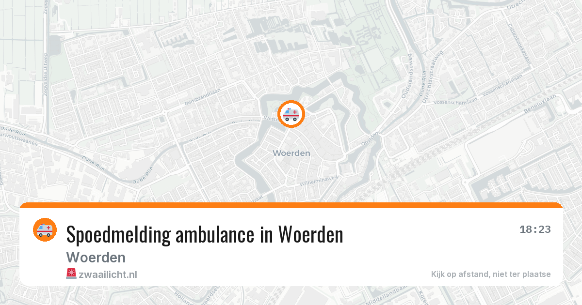 Spoedmelding ambulance in Woerden — 17 apr 2026