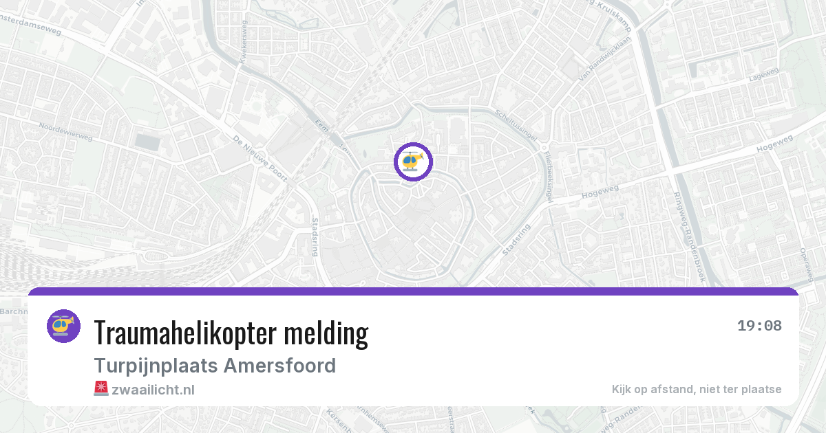 Traumahelikopter melding — 9 jun 2026