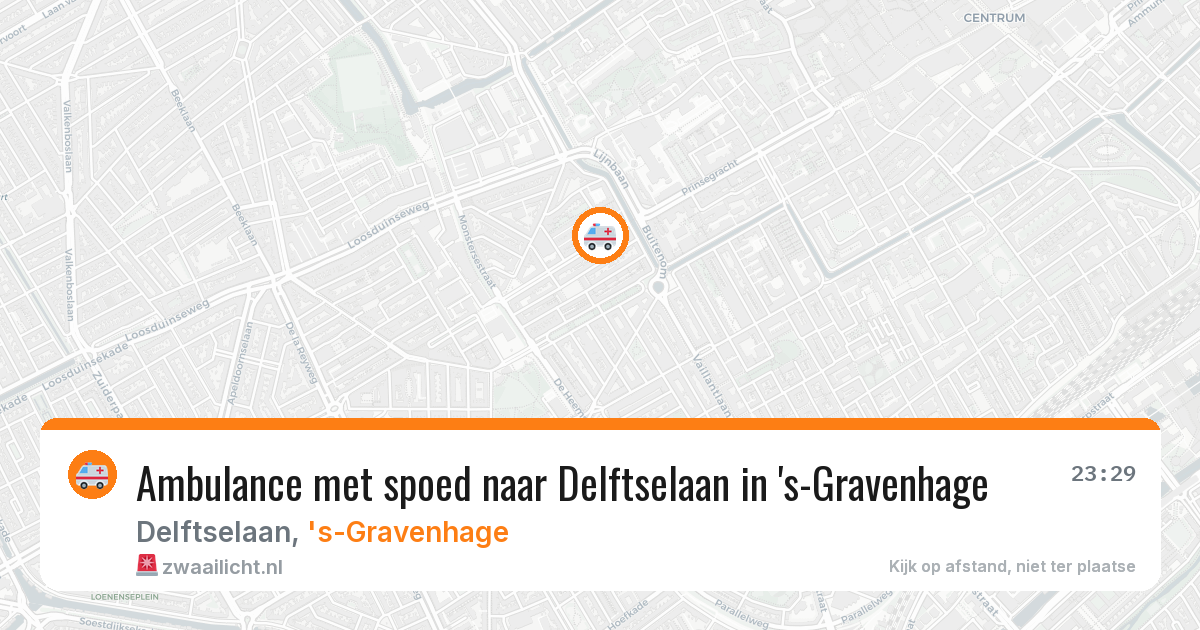 Ambulance met spoed naar Delftselaan in 's-Gravenhage — 9 jul 2026