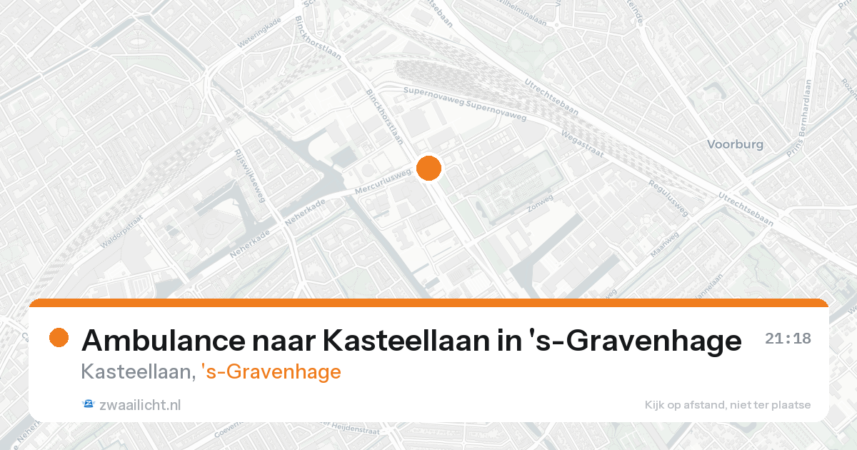 Ambulance naar Kasteellaan in 's-Gravenhage — 15 aug 2026