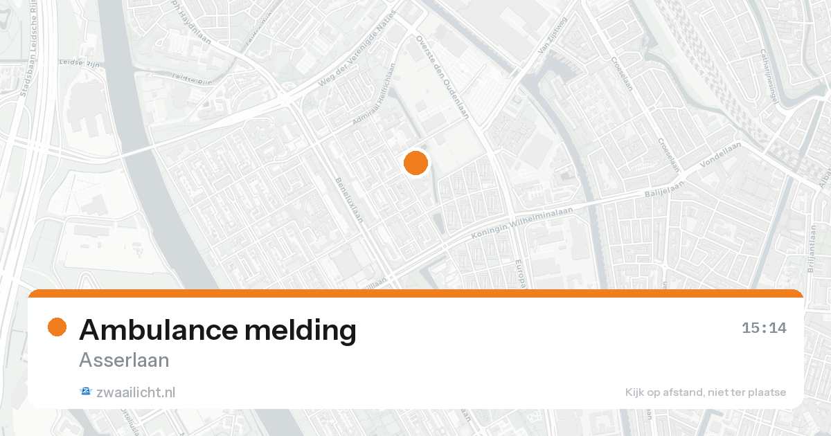 Ambulance melding — 18 mei 2026