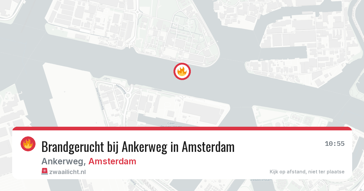 Brandgerucht bij Ankerweg in Amsterdam — 2 mrt 2026