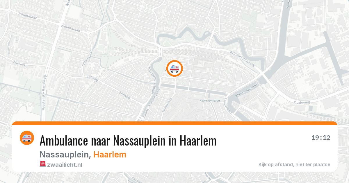 Ambulance naar Nassauplein in Haarlem — 26 mrt 2026