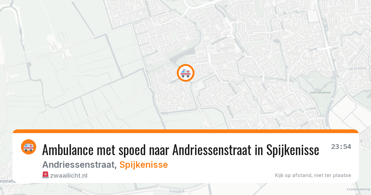 Ambulance met spoed naar Andriessenstraat in Spijkenisse — 24 jun 2026