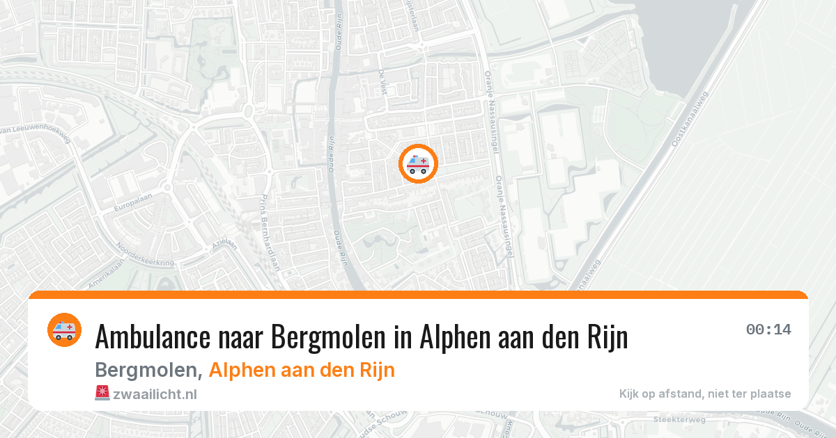 Ambulance naar Bergmolen in Alphen aan den Rijn — 7 jun 2026