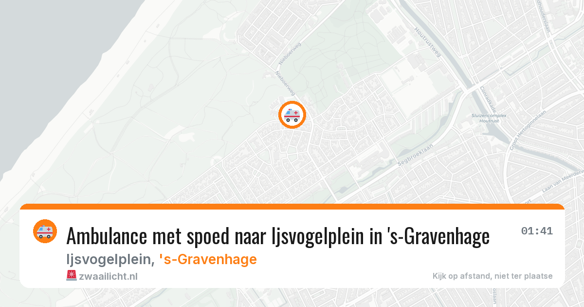 Ambulance met spoed naar Ijsvogelplein in 's-Gravenhage — 23 mei 2026