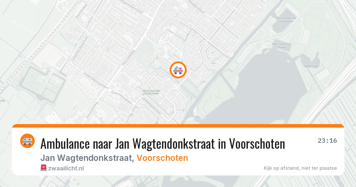 Ambulance naar Jan Wagtendonkstraat in Voorschoten — 24 jul 2026
