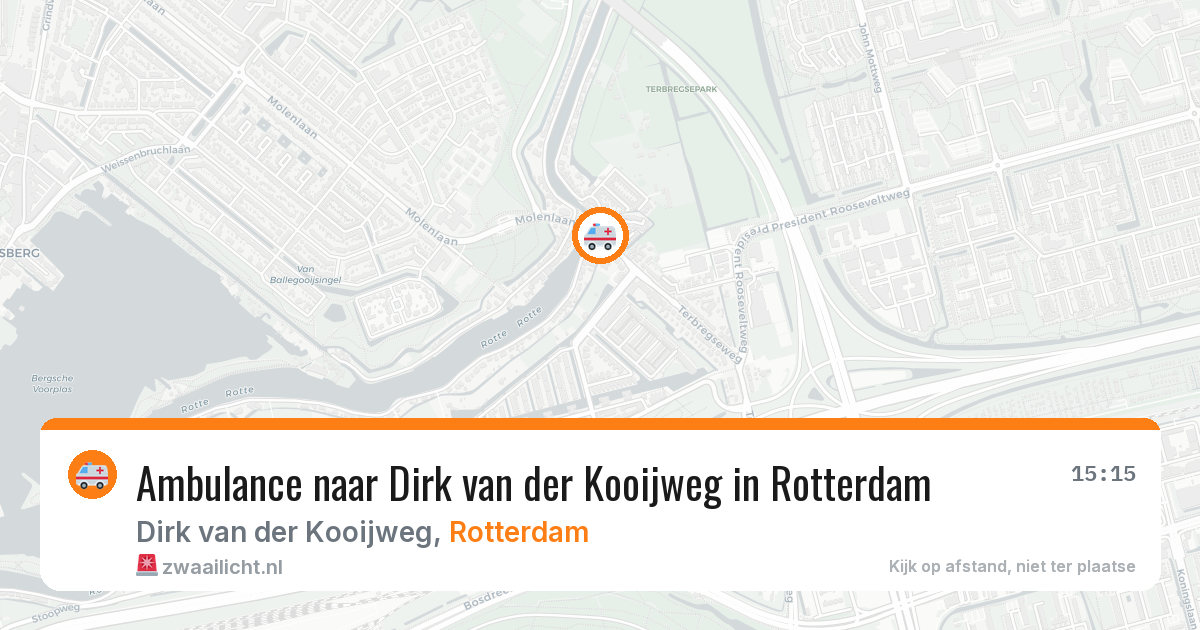 Ambulance naar Dirk van der Kooijweg in Rotterdam — 2 jun 2026